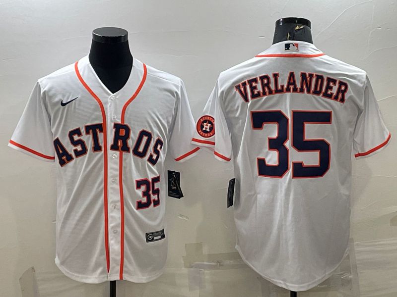 Men Houston Astros #35 Verlander White Game Nike 2022 MLB Jerseys->houston astros->MLB Jersey